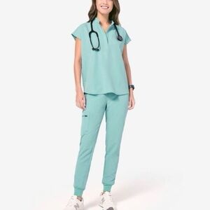 Sea glass figs scrubs